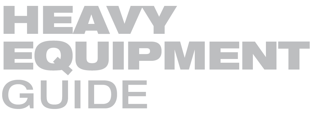 Heavy Equipment Guide magazine logo.